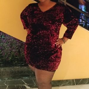 ⛔SOLD⛔ Sequin dress plus size